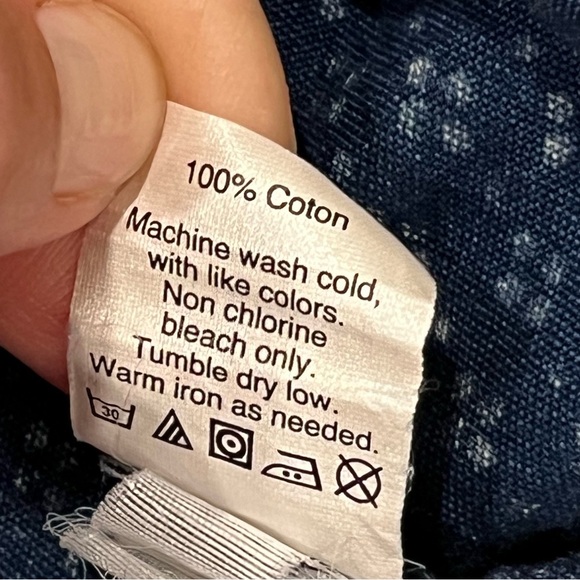 Madewell Blue & White Women’s Daisy Dot Sleeveless Top - Picture 9 of 9